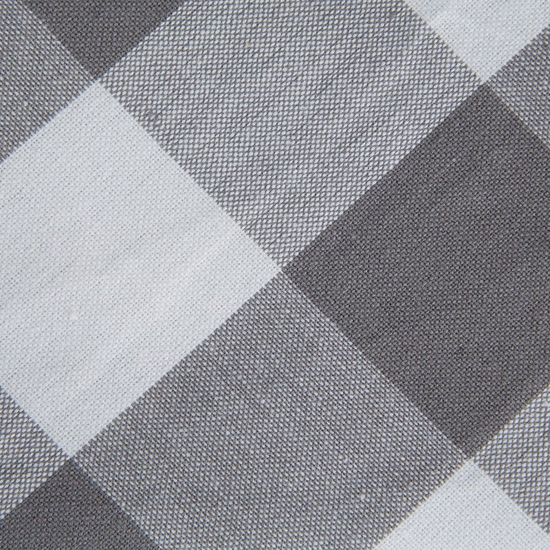 DII Buffalo Check Collection, Classic Farmhouse Tablecloth, 60 x 104, Gray & White - Image 3